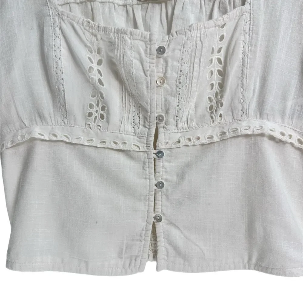 FREE‎ PEOPLE Joi Blouse Size SMALL